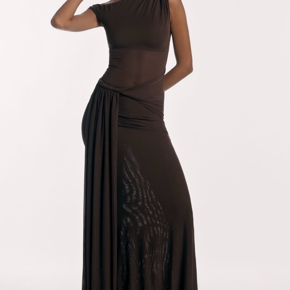 MISHA COLLECTION Elegant Brown Dress